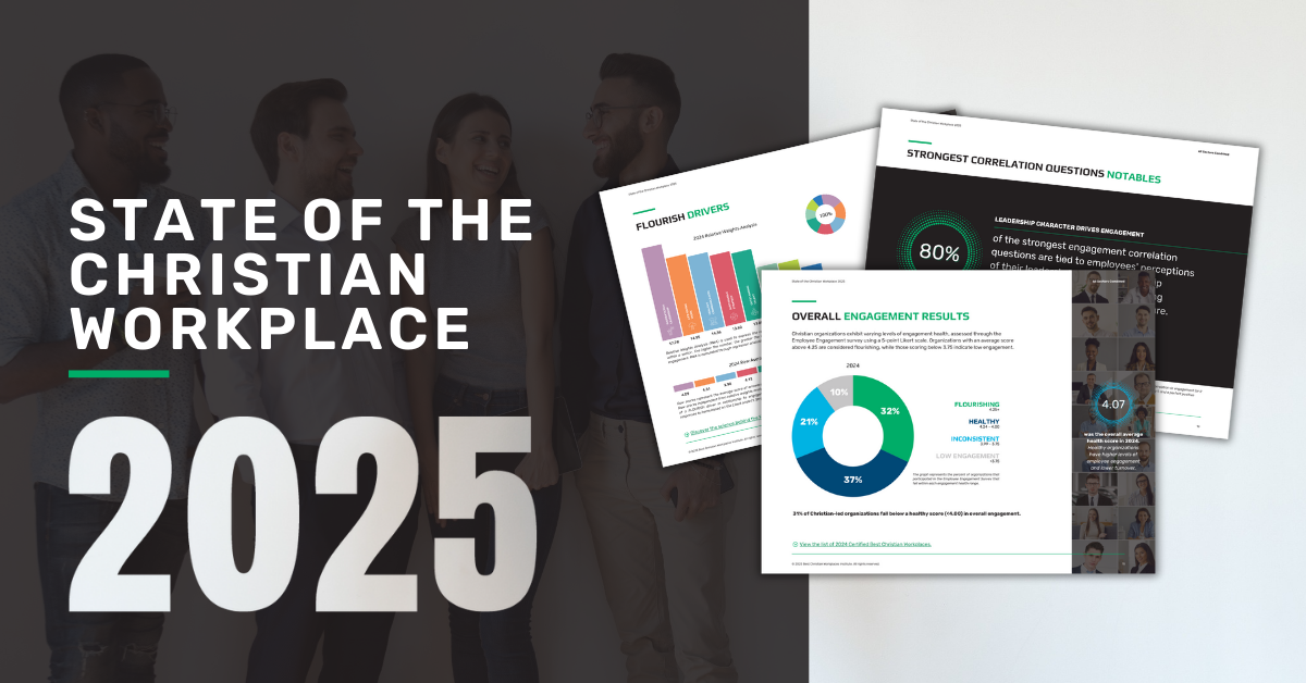 Discover insights into employee engagement and workplace health in Christian-led workplaces with the State of the Christian Workplace 2025 report.