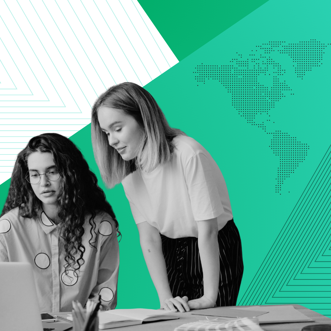 benefits to engagement 1_two women looking at a computer